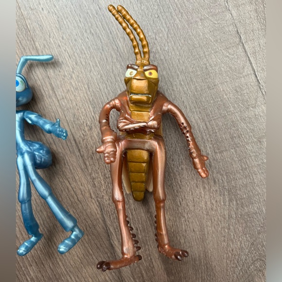 ✨5/$20✨ Vintage 90s Y2K Disney Pixar Bugs Life Flik & Hopper Figurines - Picture 2 of 7